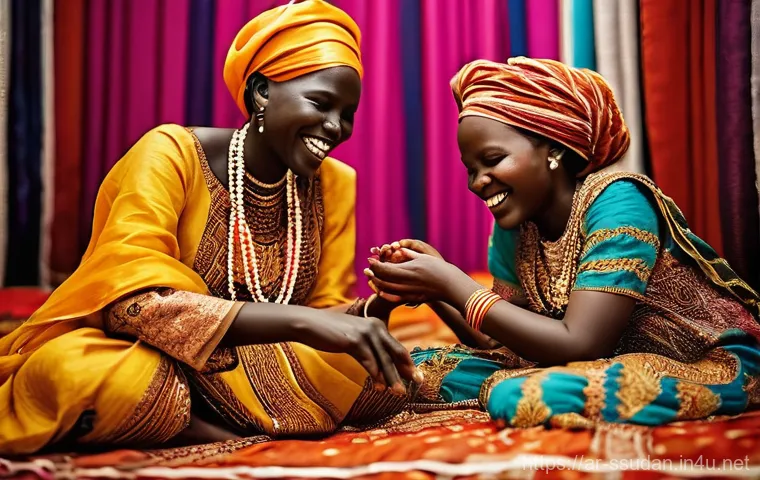 남수단의 결혼 풍습 - **A vibrant South Sudanese Henna Ceremony:** A joyful indoor scene featuring a young South Sudanese ...