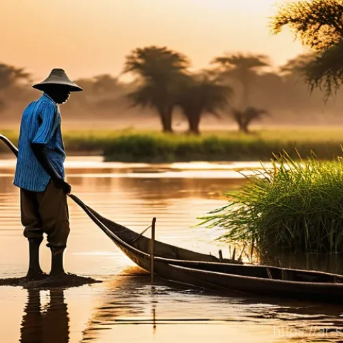 Home 26 말라칼 Malakal 여행 - The Serene White Nile at Dawn in Malakal**
A wide, cinematic shot capturing the serene beauty of the...