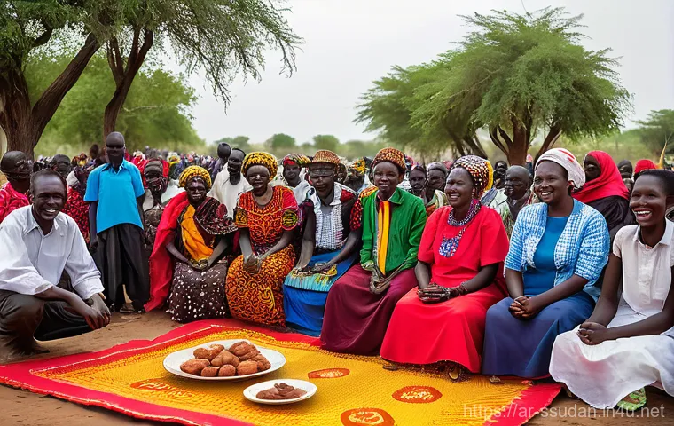 말라칼 Malakal  여행 - Bustling Malakal Market Scene**
An energetic, authentic depiction of a lively open-air market in Mal...