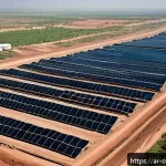 Home 21 남수단 원유 생산량 - A detailed aerial view of modernized oil infrastructure in South Sudan during daytime, showcasing up...
